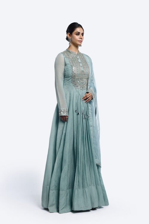 Sky Organza Suit Set