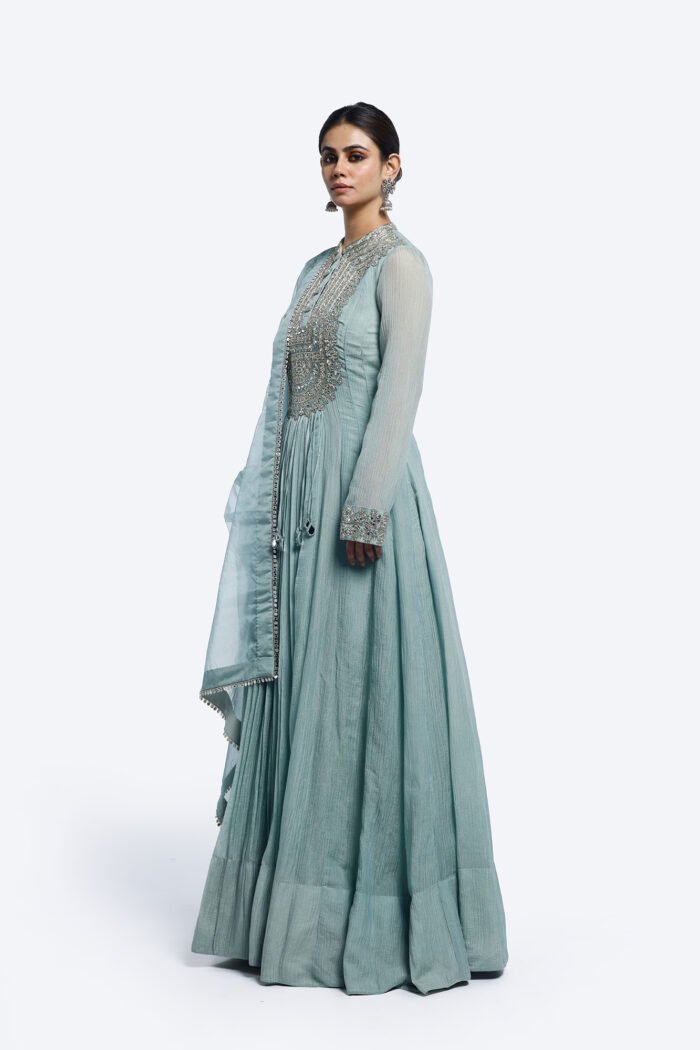 Sky Organza Suit Set