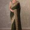 Green Party Wear Saree