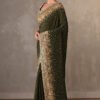 Green Party Wear Saree