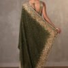 Green Party Wear Saree