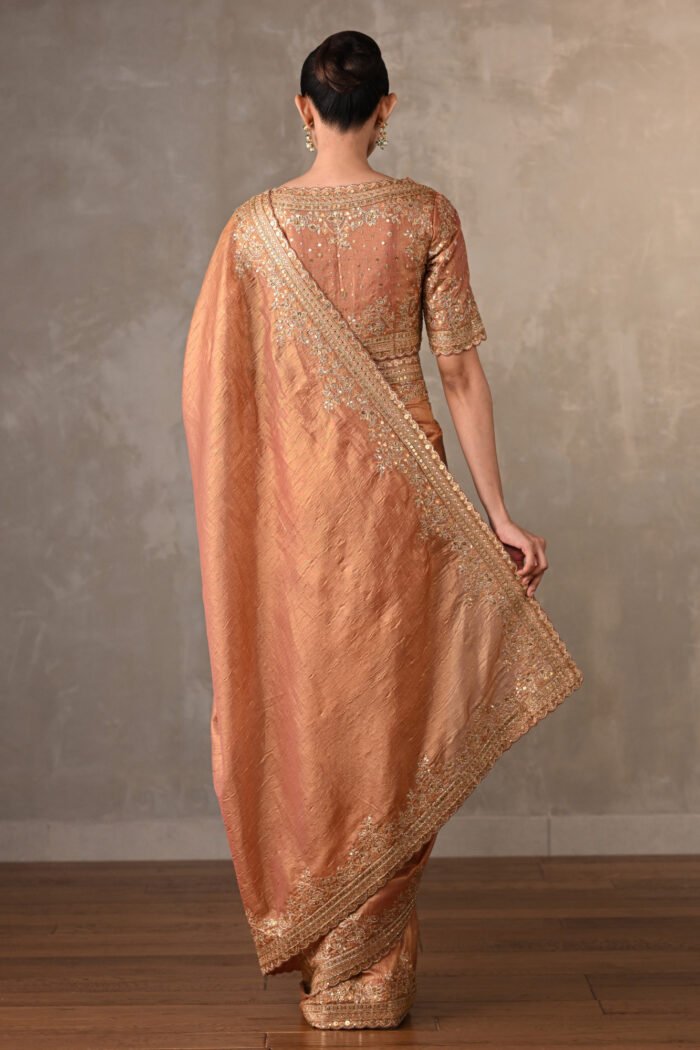 Rustic Radiance Tissue Saree