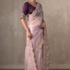 Lavender Organza Saree