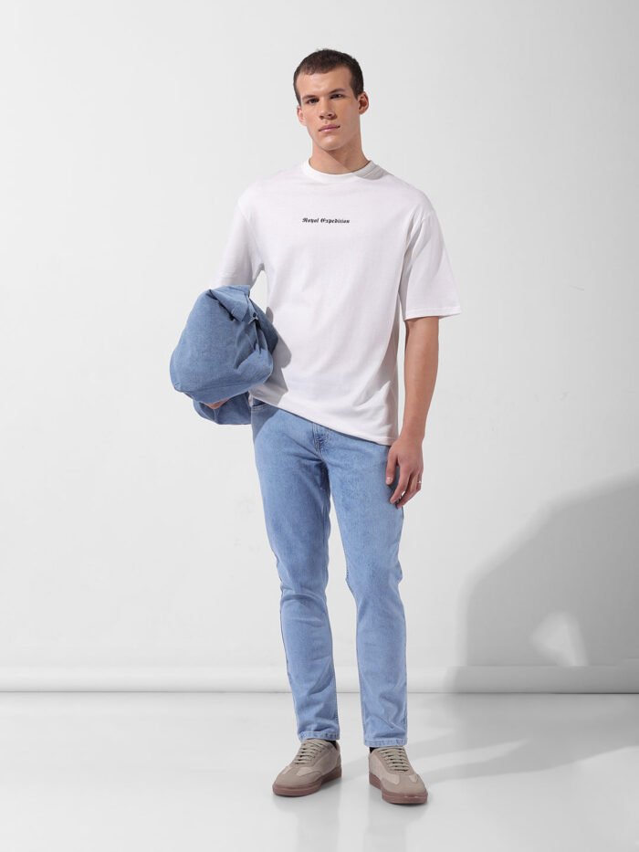 Men's Blue Slim Fit Casual Jeans