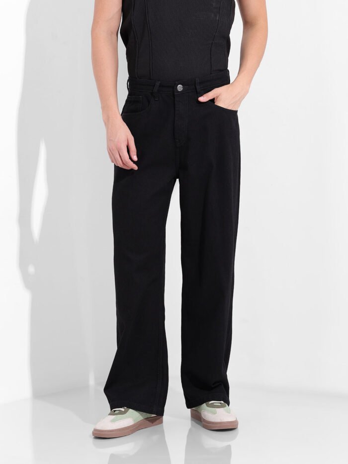 Men's Black Baggy Fit The Eternity Series Jeans