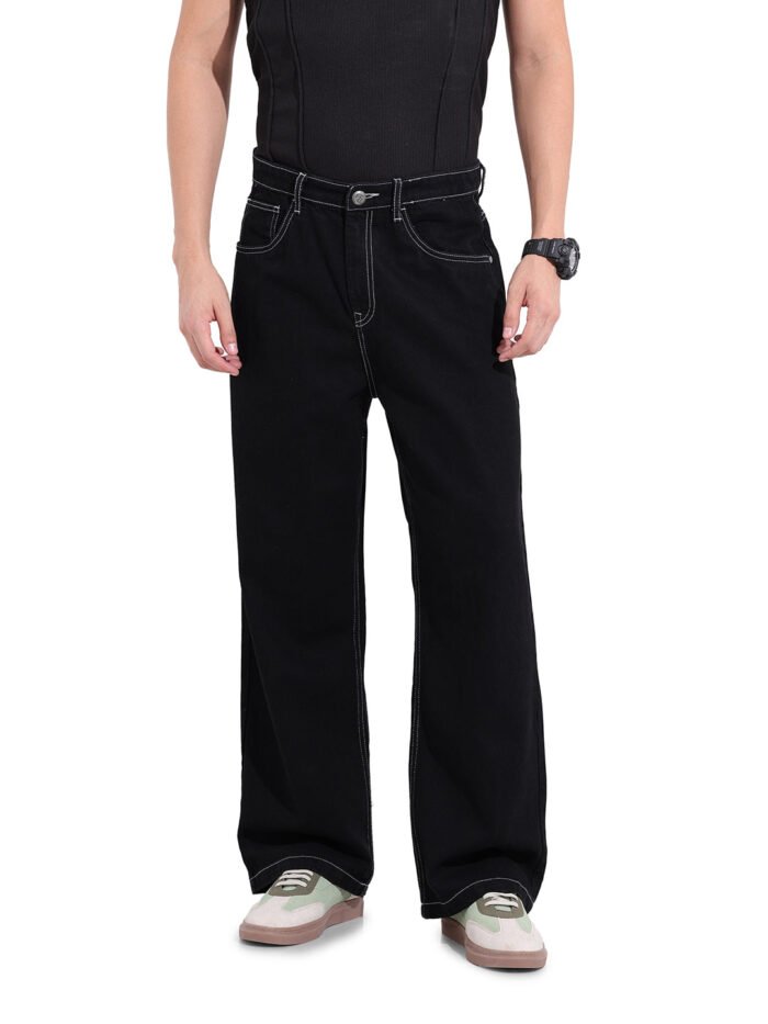 Men's Black Baggy Fit The Eternity Series Jeans