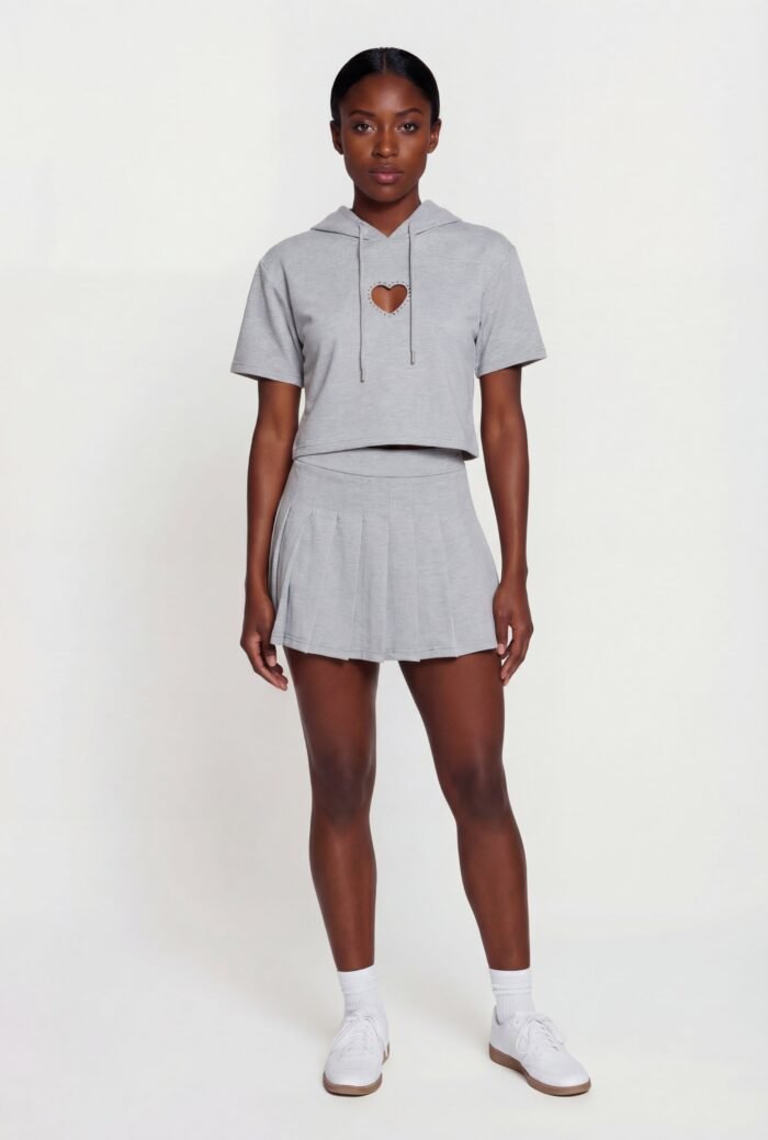 High Waisted Pleated Tennis Skirt