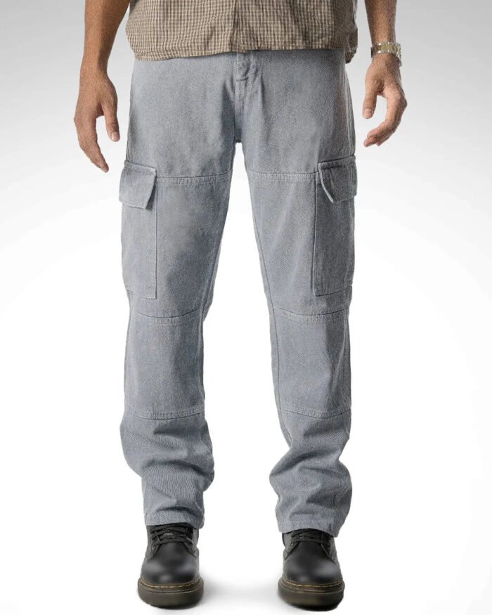 Men Regular Mid Rise Grey Jeans