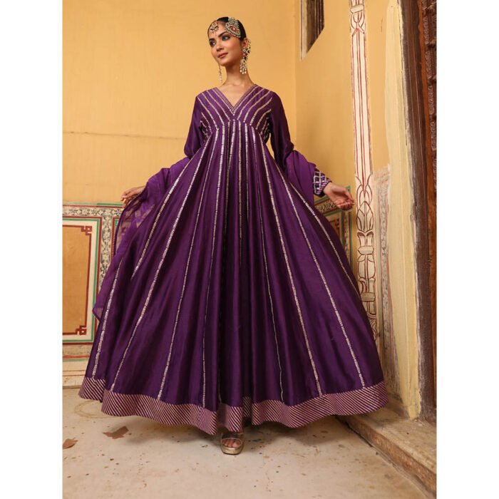 Hello Hi Kilolo Embroidered Anarkali and Dupatta (Set of 2)