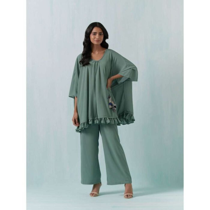 Hello Hi Green Moss Crepe Co-Ords (Set of 2)