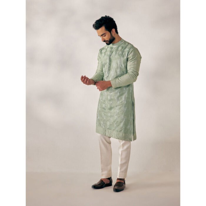 Hello Hi Duckegg Green Kurta (Set of 2)