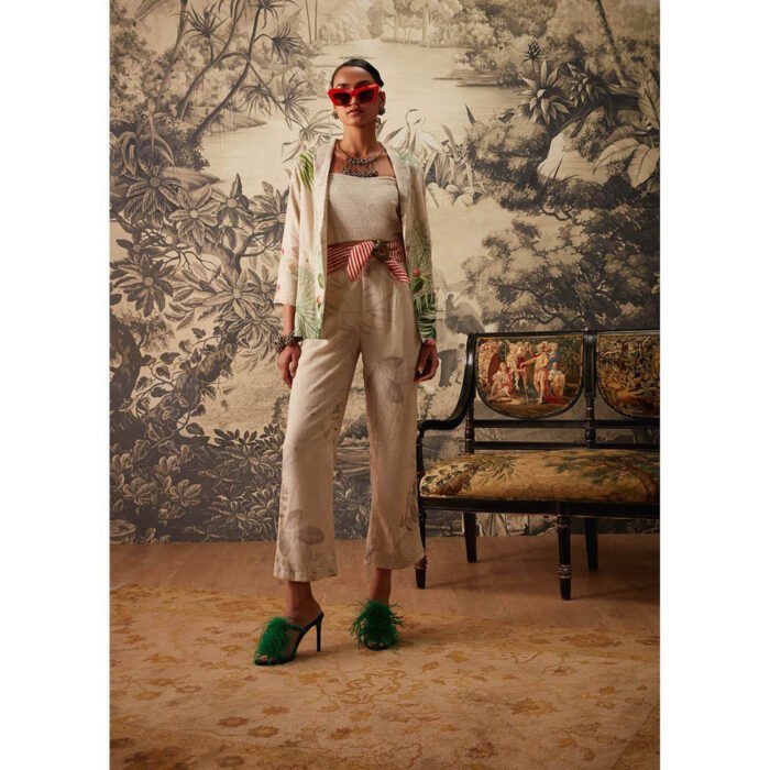 Hello Hi Light Beige Ela Co Ord (Set of 3)