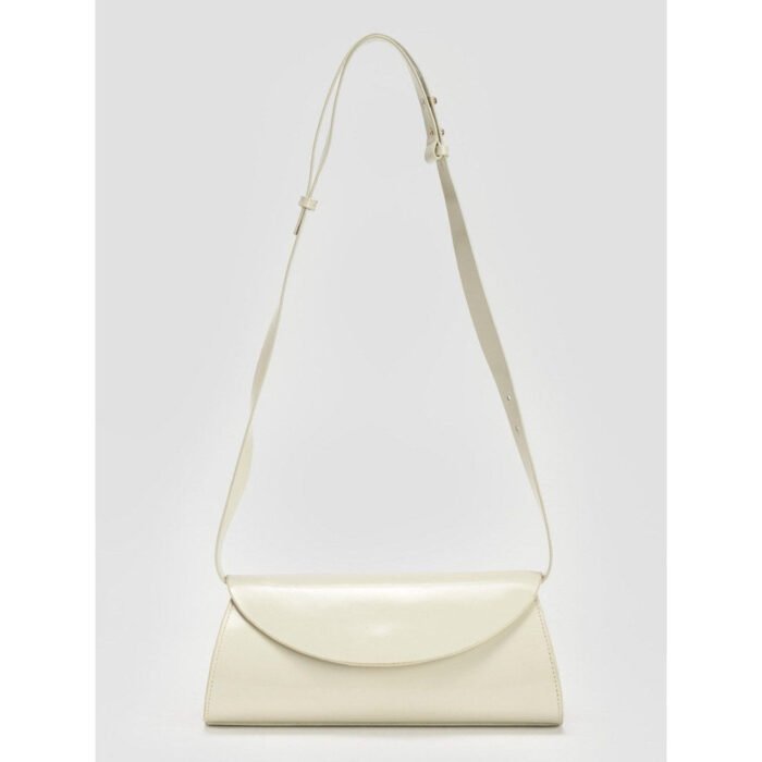 Hello Hi Darcy Solid/Plain White Shoulder Bag with Detachable Strap