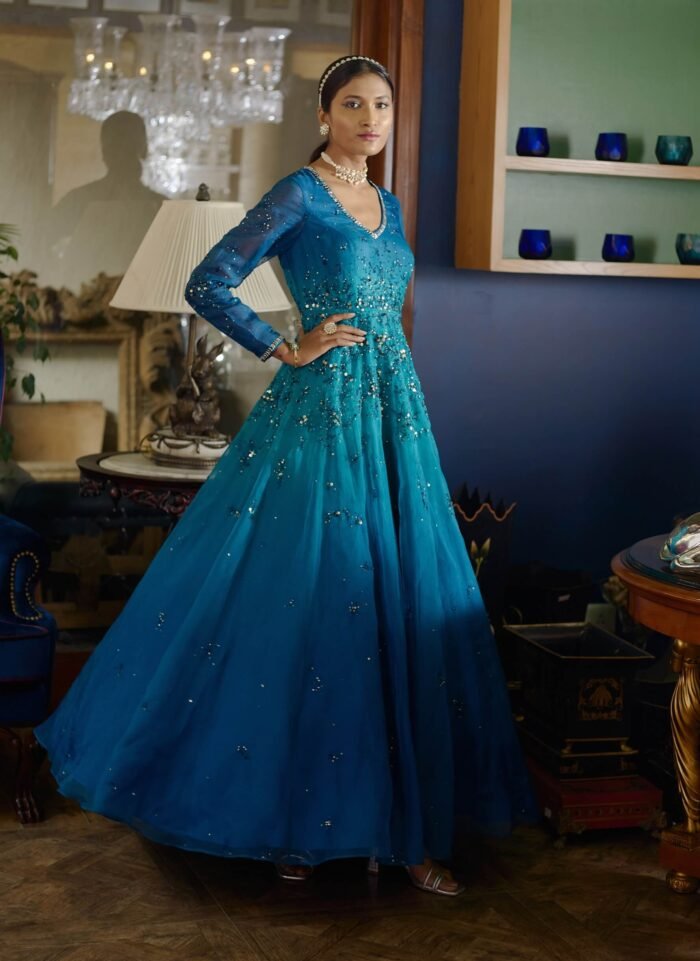 Tuhi peacock gown