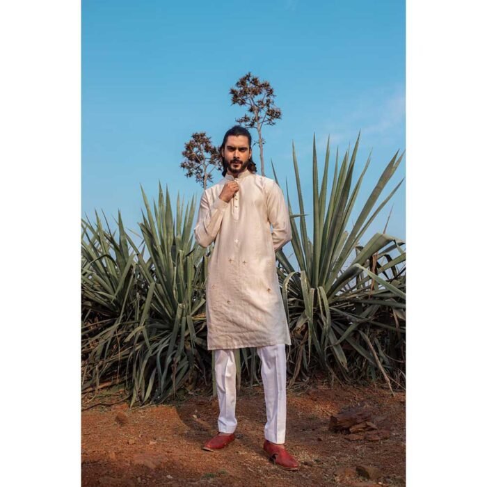 Hello Hi Aero Ivory Kurta with Pant (Set of 2)
