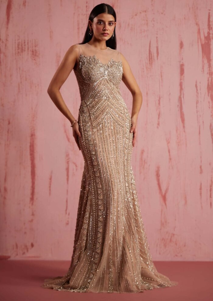 Rosa peach gown
