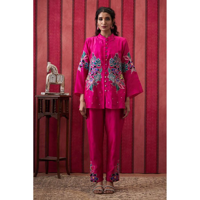 Hello Hi Zinnia Pink Floral Co-Ord (Set of 2)