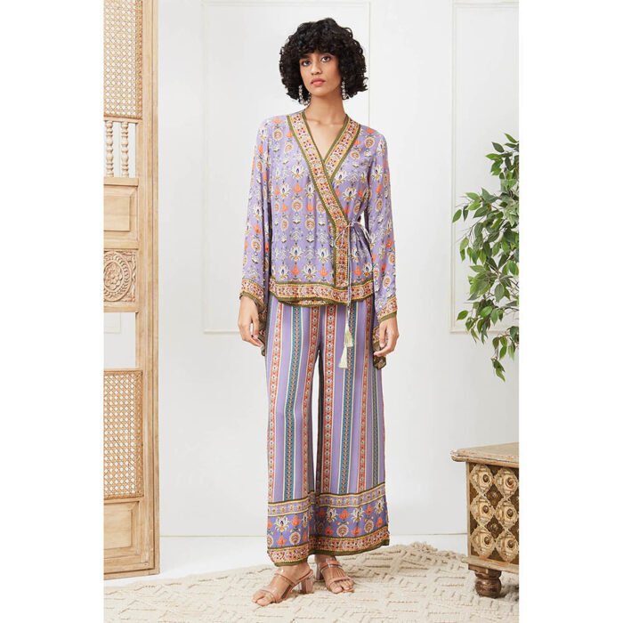 Hello Hi Tabriz Lavender Floral Co-Ord (Set of 2)