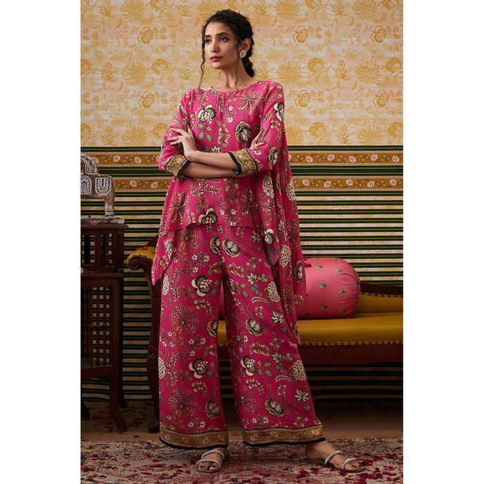 Hello Hi Mehr Pink Floral Co-Ord (Set of 2)