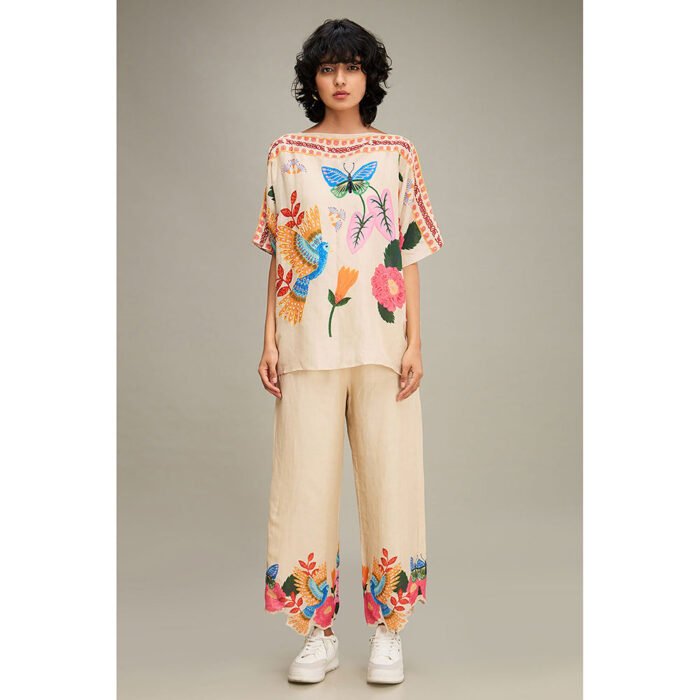 Hello Hi Avian Canopy Kimono Co-Ord (Set of 2)