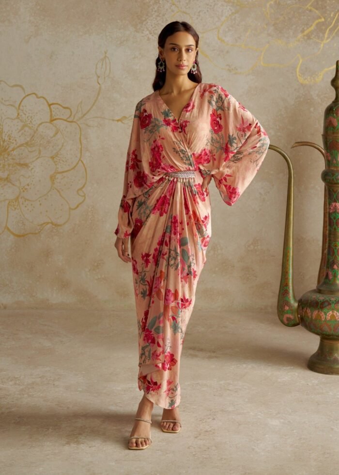 Blush rose kaftan kurta and pants