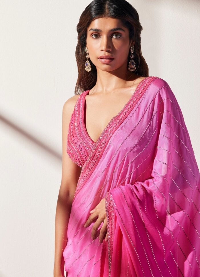 Pink Ivy Saree
