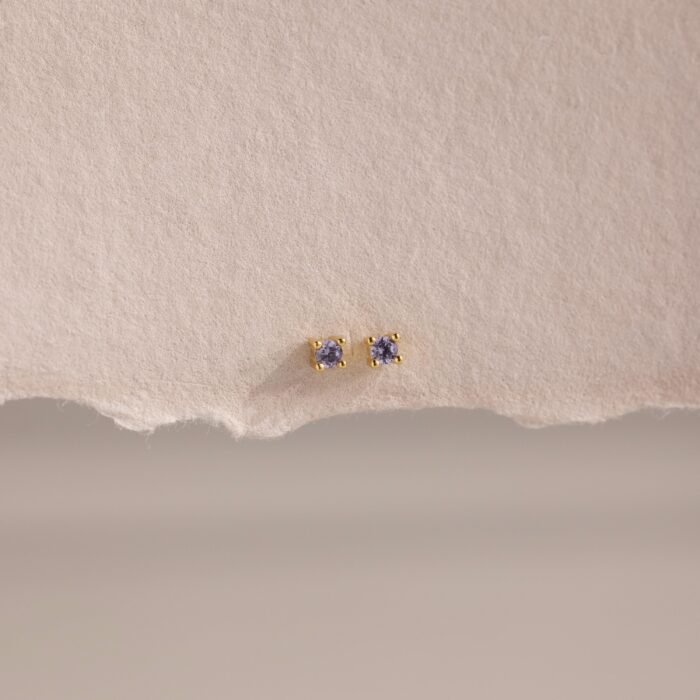 Dainty Birthstone Flatback Studs