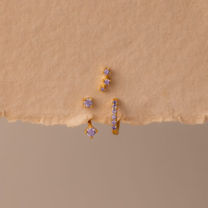 Birthstone Earring Trio Set