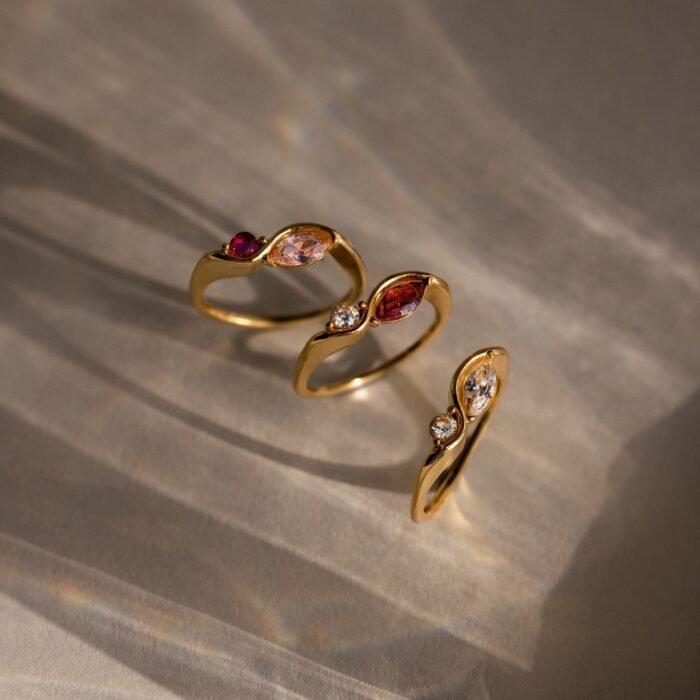 Toi et Moi Infinity Birthstone Ring