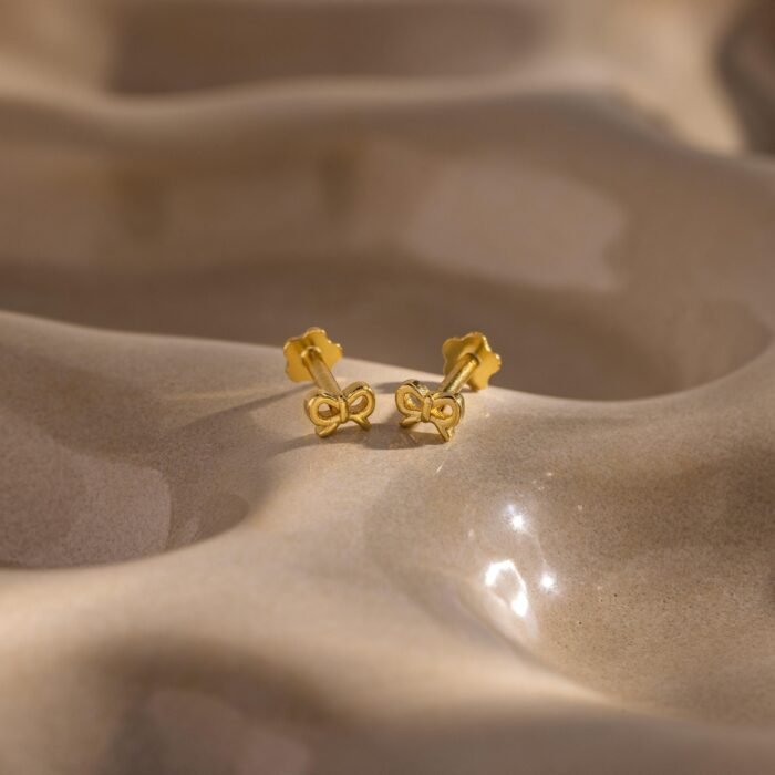 Tiny Bow Flatback Studs