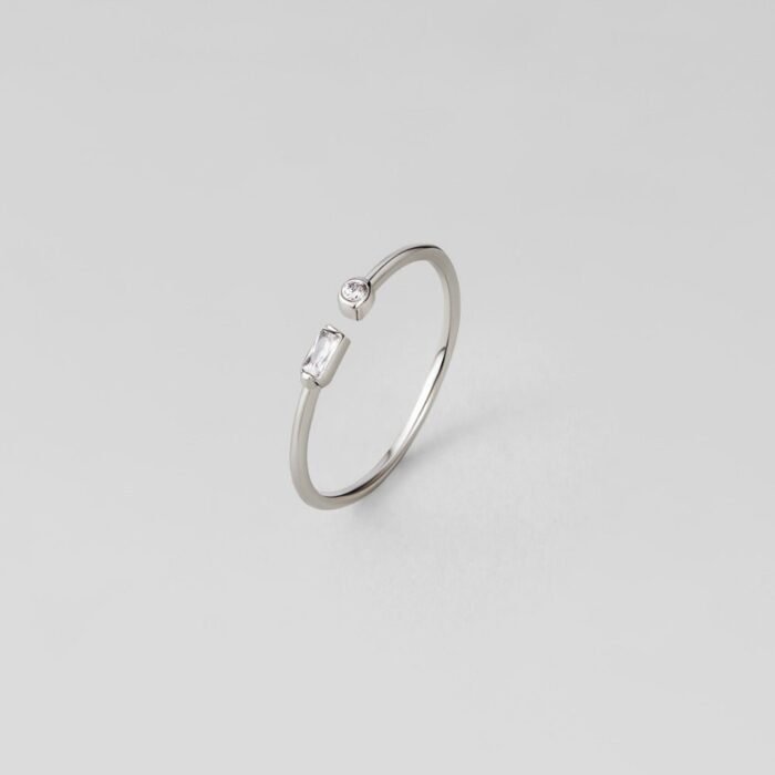 Serena Silver Crystal Ring